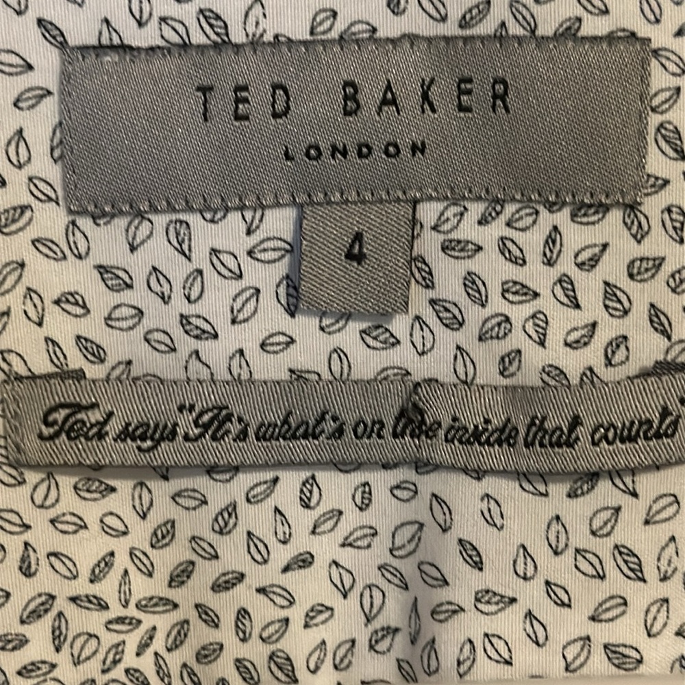 TED BAKER London 100% Cotton Polo Shirt Size 4 - Picture 6 of 10